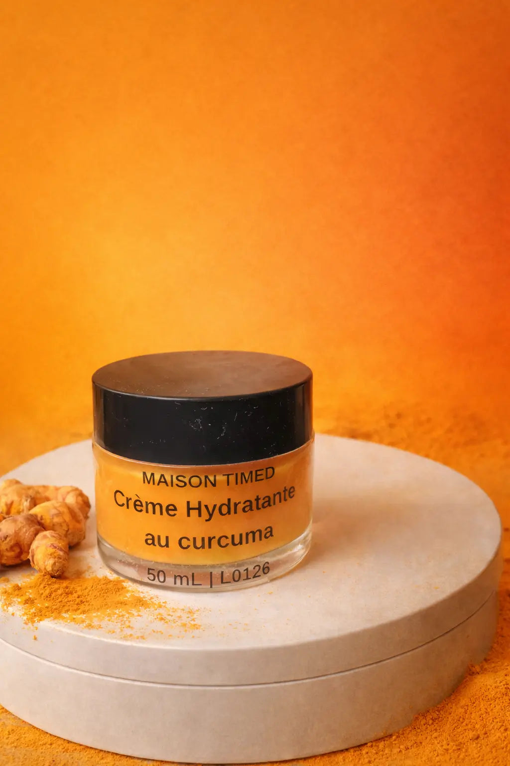 Crème hydratante - Curcuma Timedshop