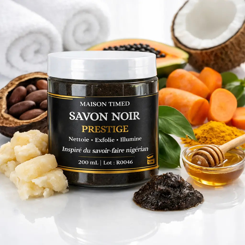 Savon Noir Prestige – 200 mL | Maison Timed 🇳🇬