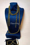 Parure Demba Diala - Noir Or perle - Mali 🇲🇱