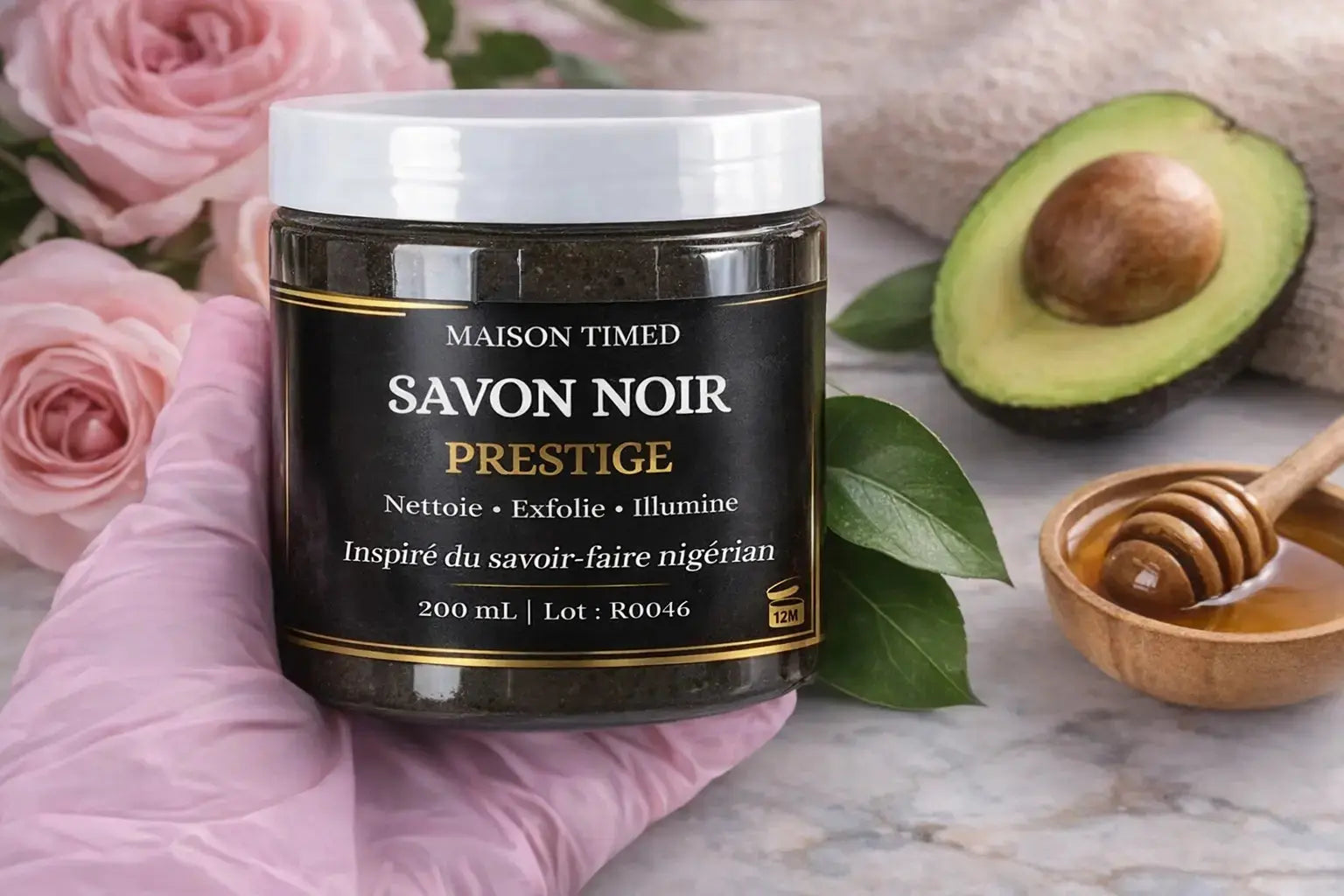 Savon Noir Prestige – 200 mL | Maison Timed 🇳🇬 Timedshop