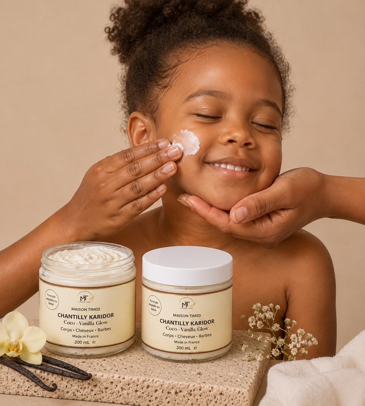 Chantilly Extra Nourrissante Karidor -Coco Vanilla Glow- Beurre de karité fouetté