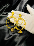 Boucle d'oreille Rabiatou Élégance dorée - 7,5cm