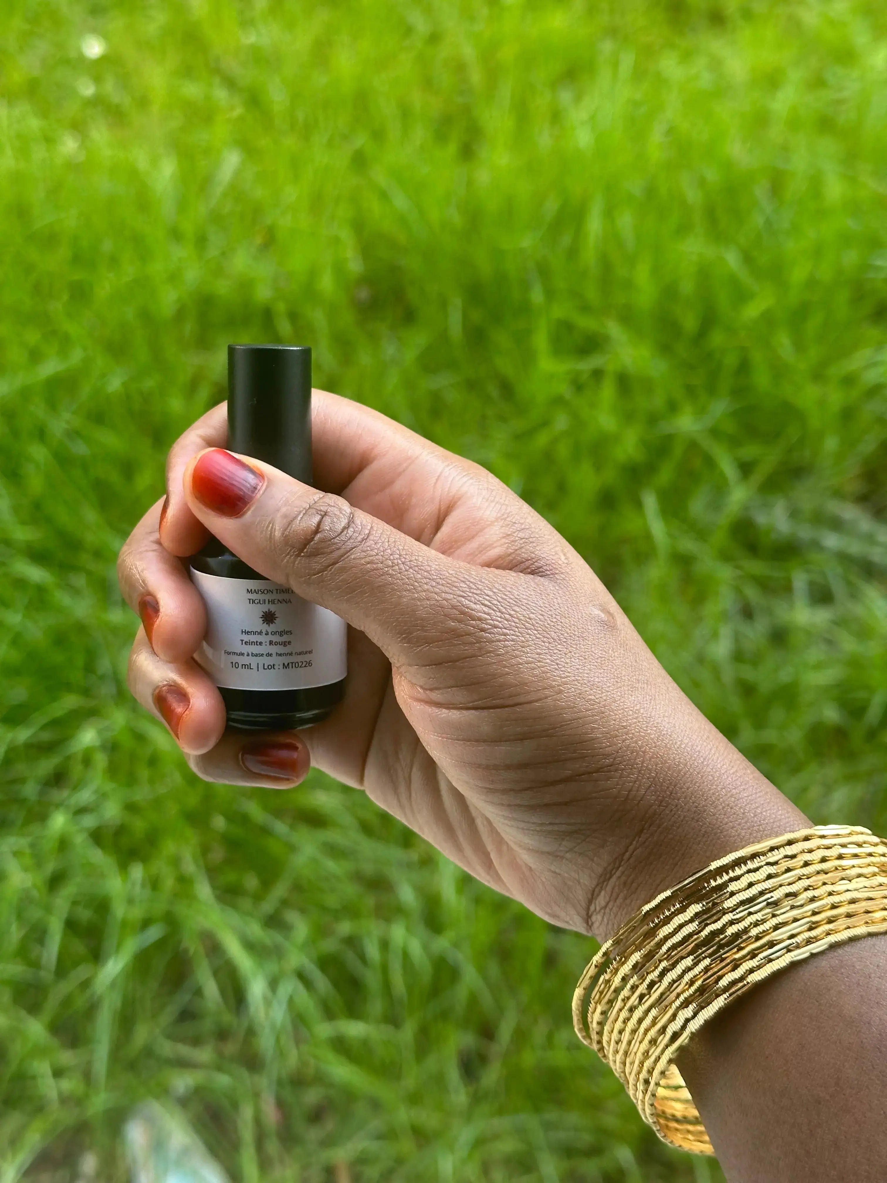 Vernis henné à ongles- Rouge Foudane 10 ml Timedshop