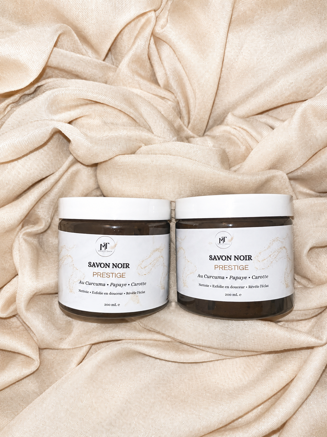 Savon Noir Prestige au curcuma – 200 mL | Maison Timed