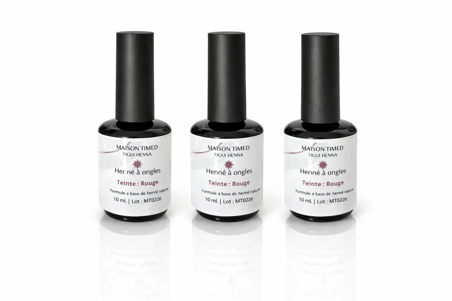 Vernis henné à ongles- Rouge Foudane 10 ml