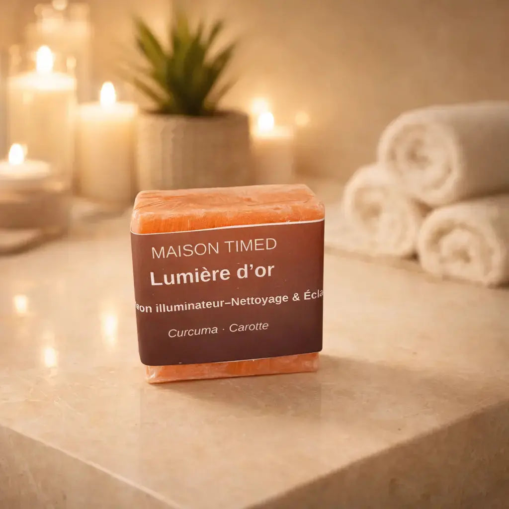 Savon Lumière d'or - Carotte Curcuma 100g Timedshop