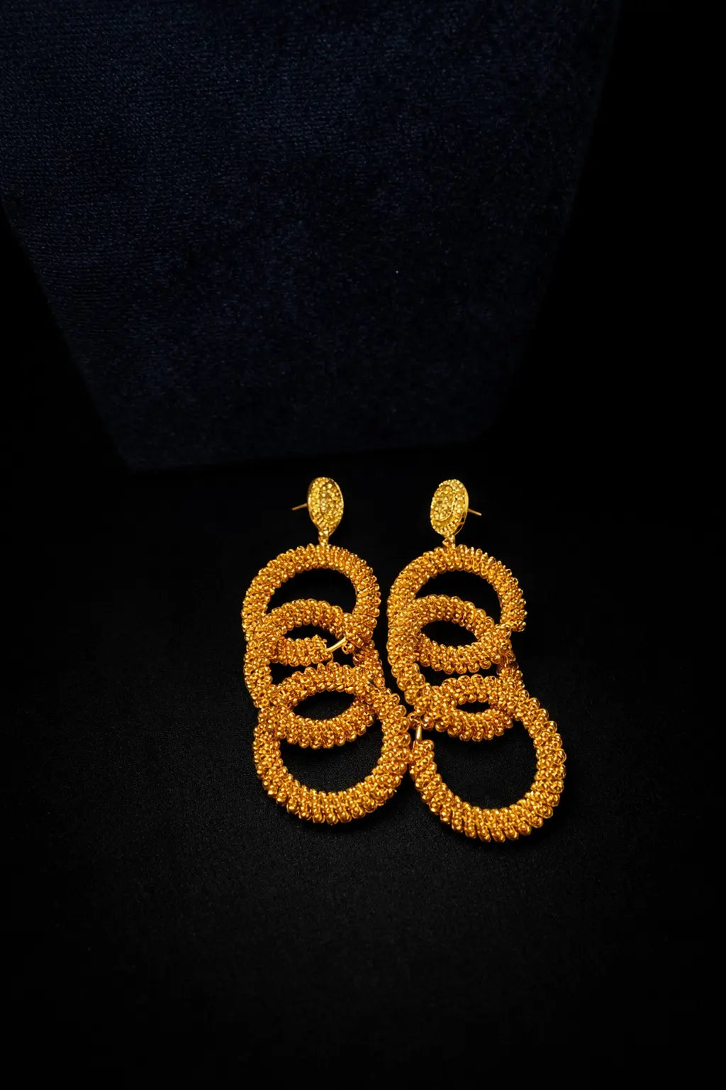 Parure Diakhoumba – Djolokho Plaqué or Garantie Chic- Or rouge Orangé- Colliers& Boucle d'oreilles Timedshop
