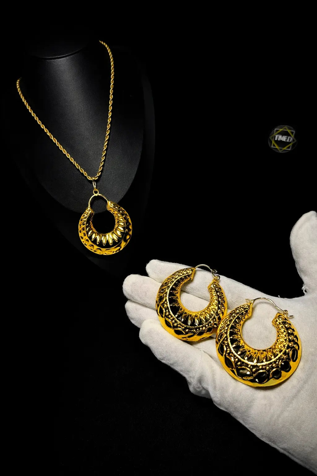 Parure Eva- Plaqué Or 18k Haute qualité Timedshop