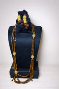Parure Demba Dialla - Élégance intemporelle - Marron - Doré - Brillant