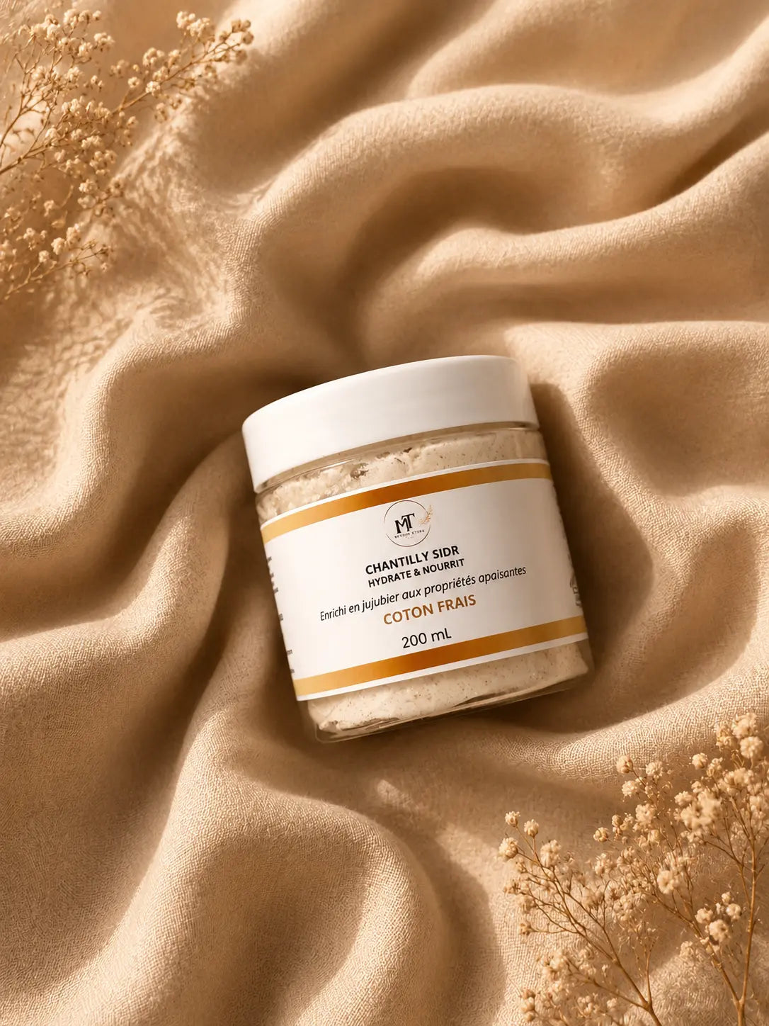 Chantilly Sidr Coton Frais – Beurre de Karité Fouetté Hydratant 200 mL | Maison Timed