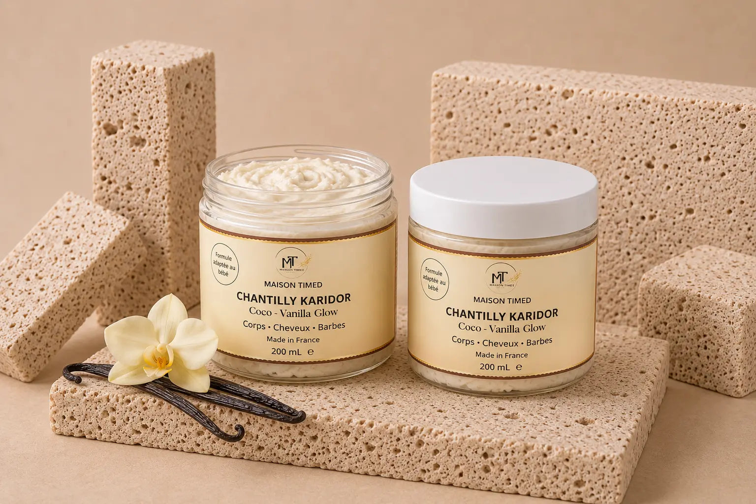 Chantilly Karidor -Coco Vanilla Glow- Beurre de karité fouetté